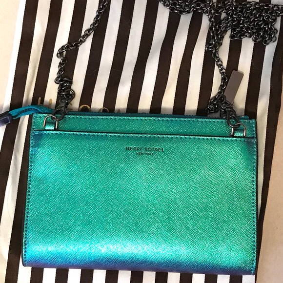 🌸SOLD🌸 Henri Bendel Galactic Petrol Pouch - Picture 3 of 7
